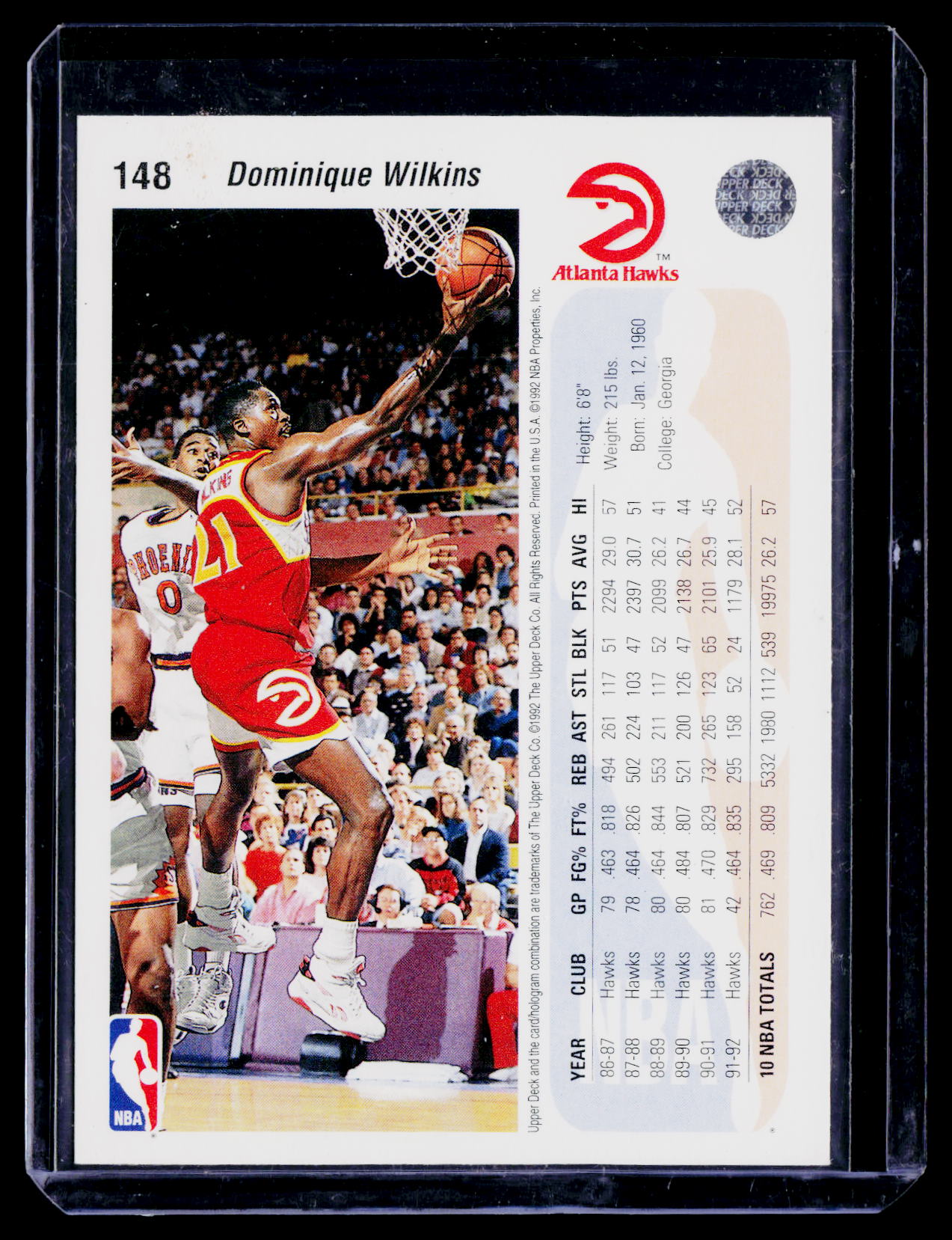 1992-93 Upper Deck #148b Dominique Wilkins