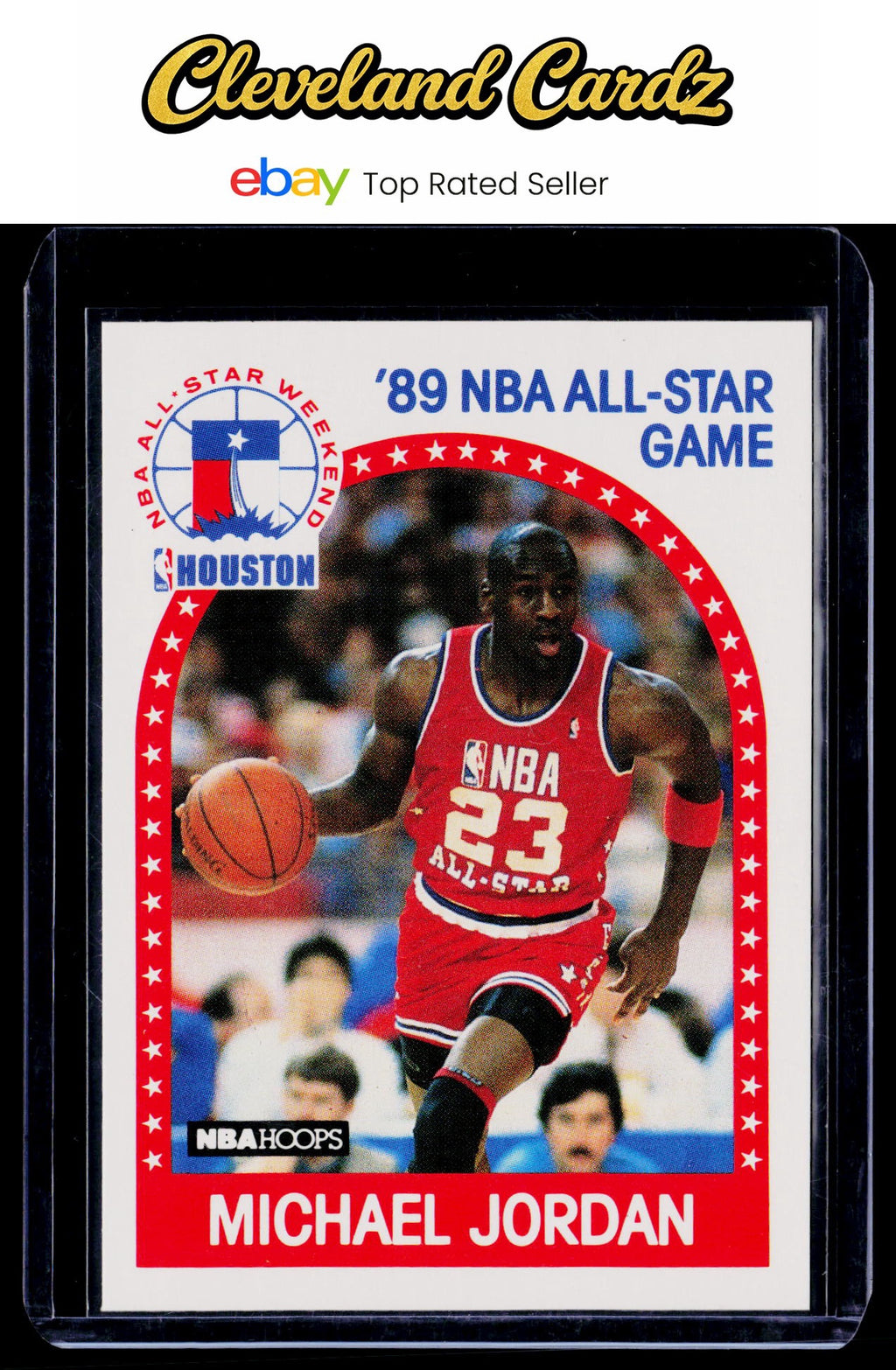 1989-90 Hoops All-Star Panels Perforated #21 Michael Jordan