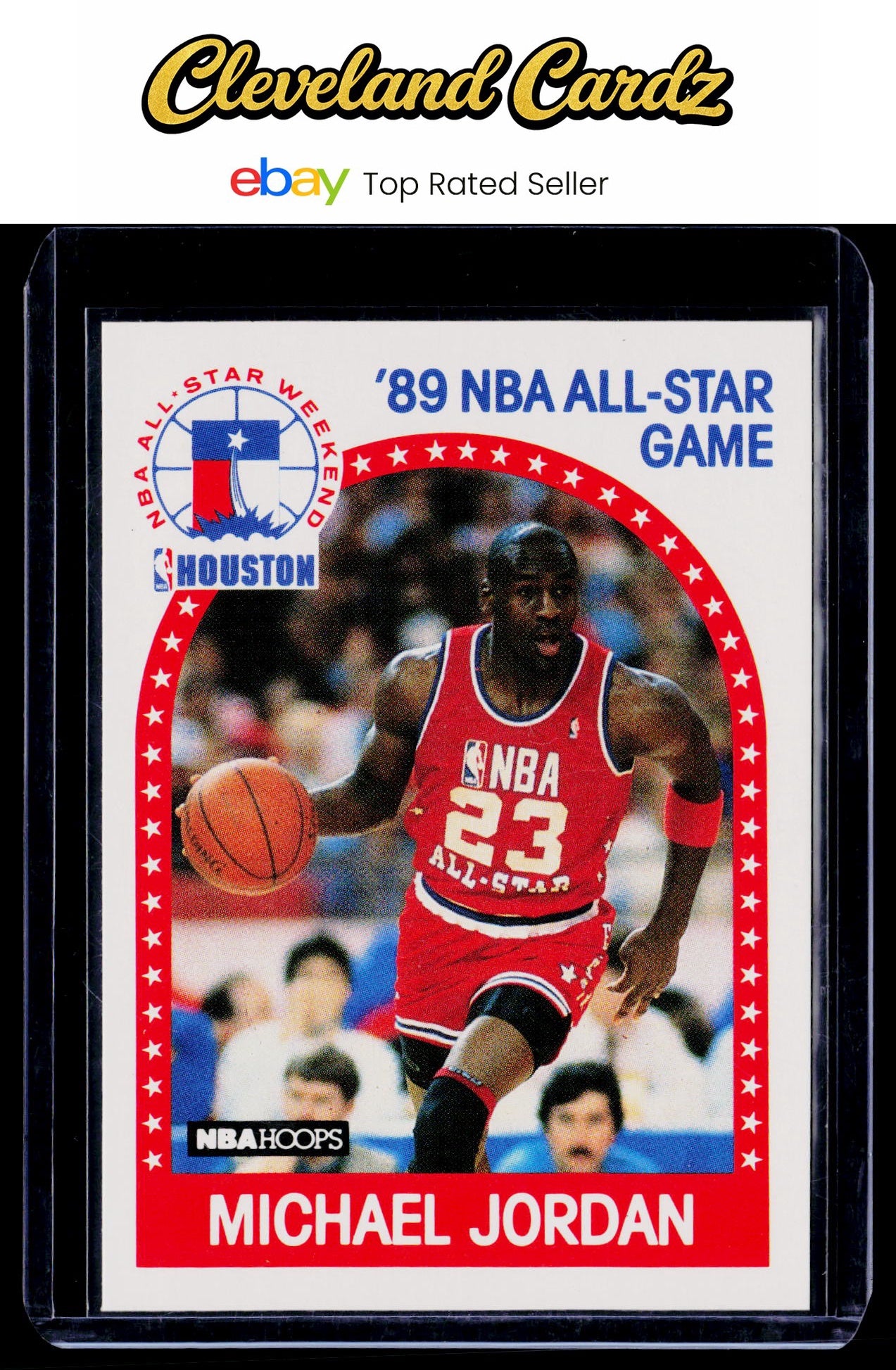1989-90 Hoops All-Star Panels Perforated #21 Michael Jordan