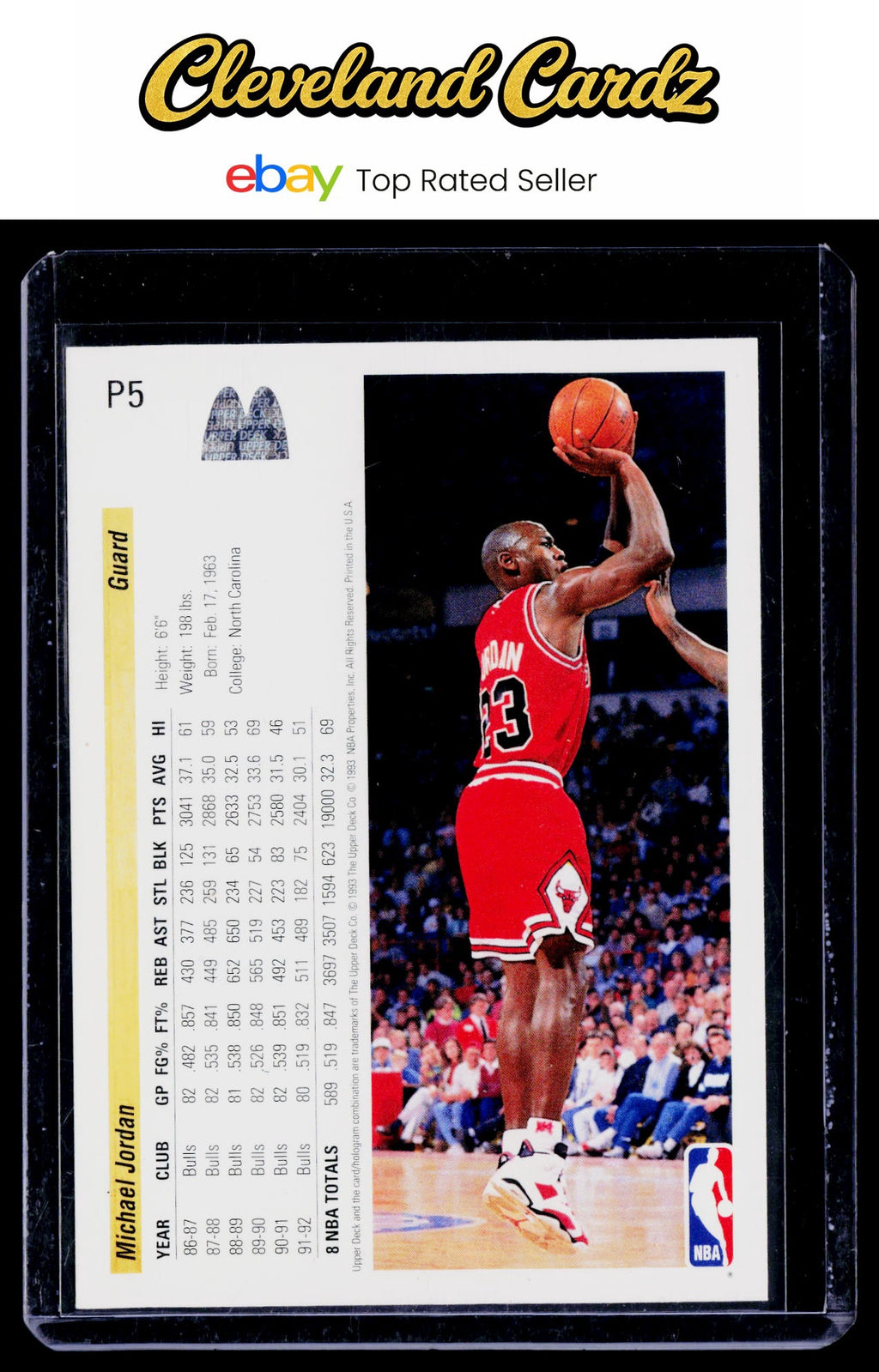 1992-93 Upper Deck McDonald's #P5 Michael Jordan