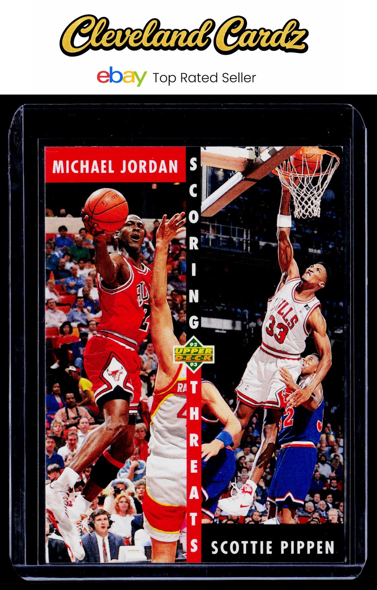 1992-93 Upper Deck #62b Michael Jordan / Scottie Pippen