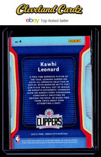 2020-21 Donruss Optic #4 Kawhi Leonard Air Defense