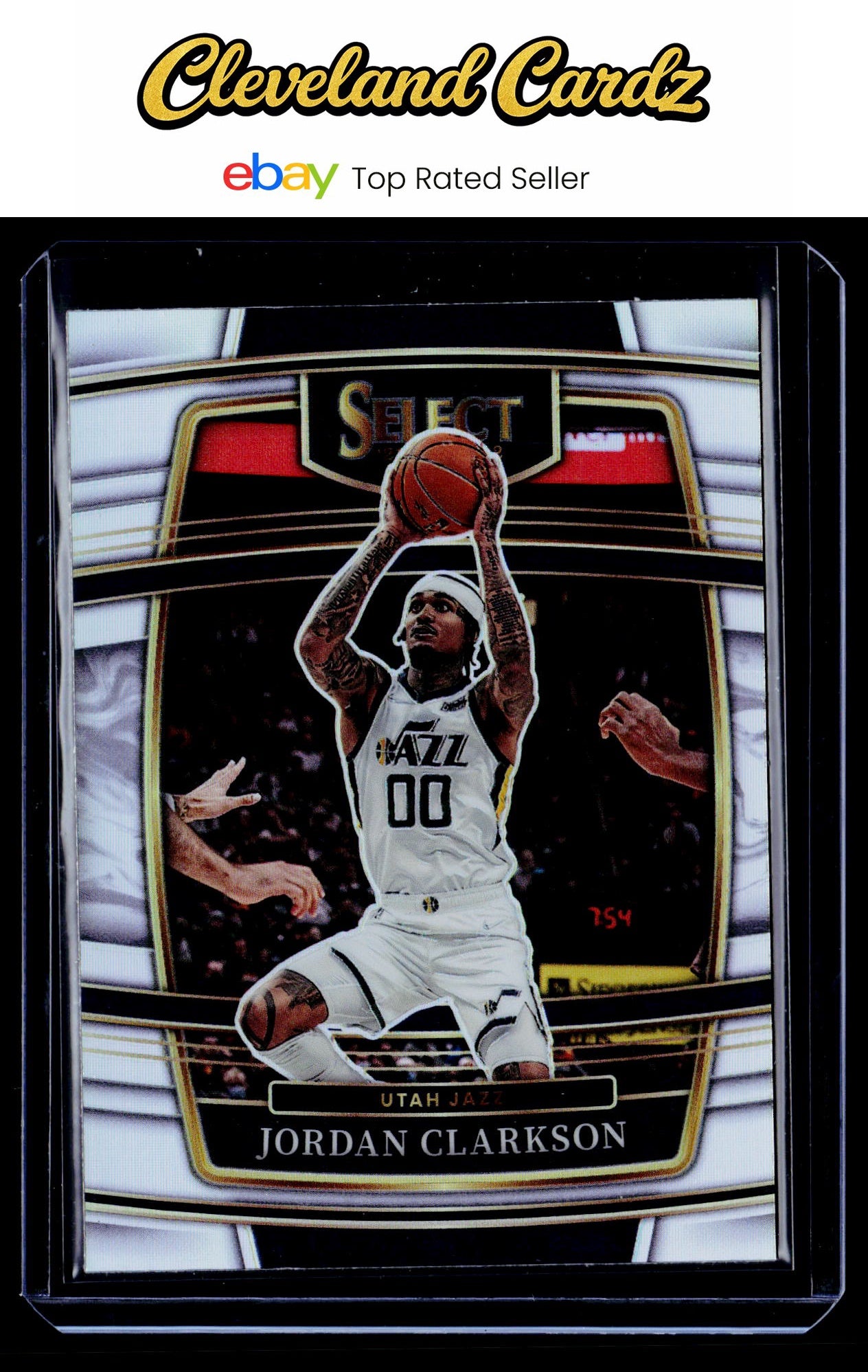 2021-22 Panini Select #38 Jordan Clarkson Silver Prizms