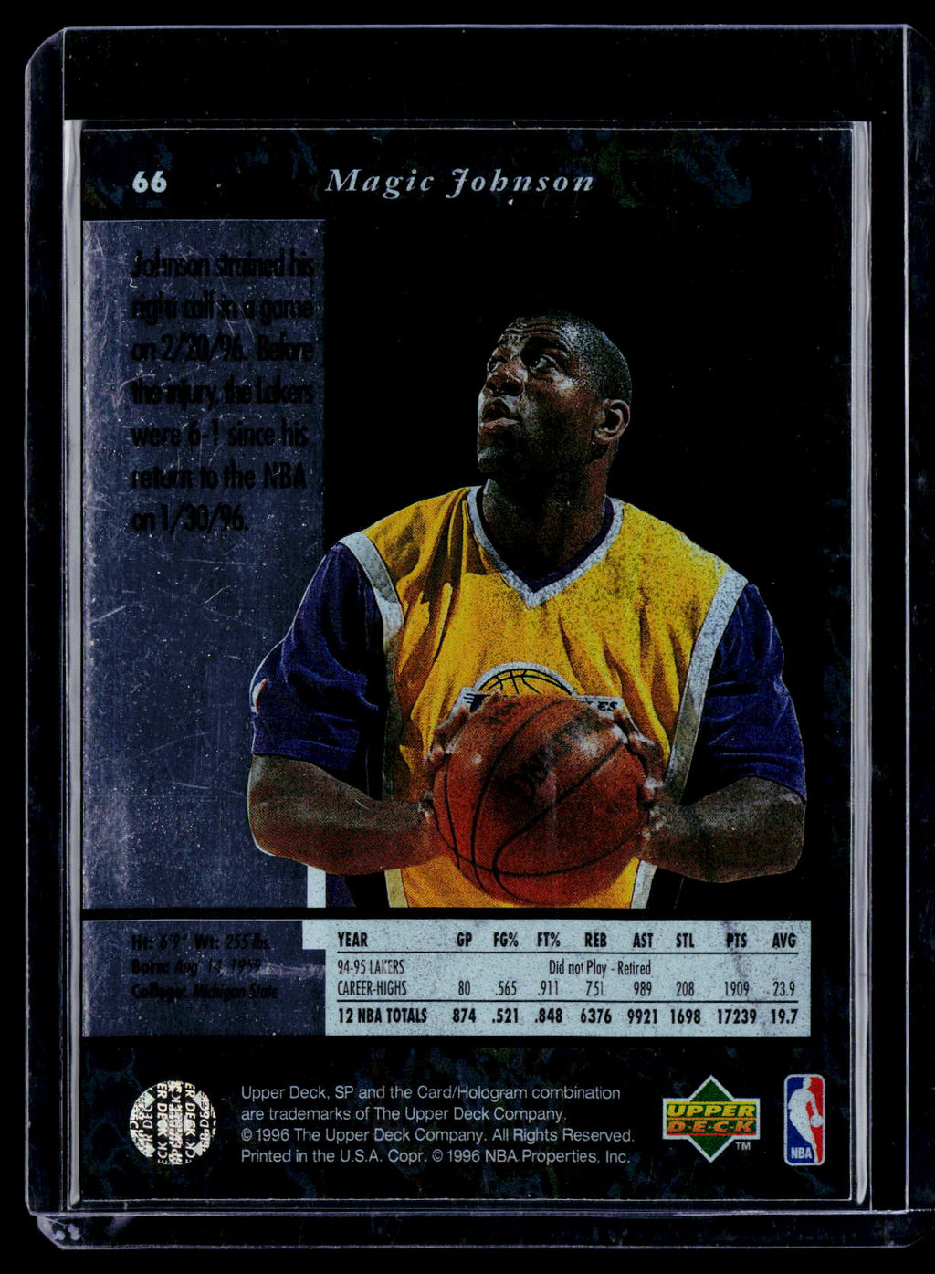 1995-96 SP #66 Magic Johnson