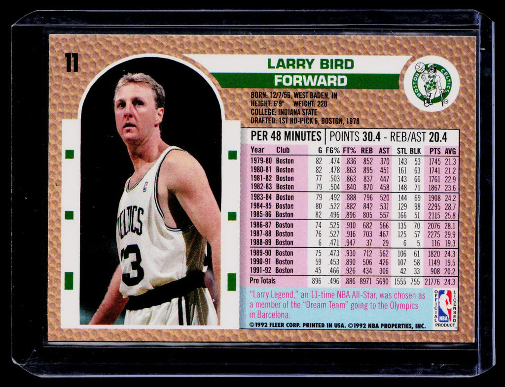 1992-93 Fleer #11 Larry Bird