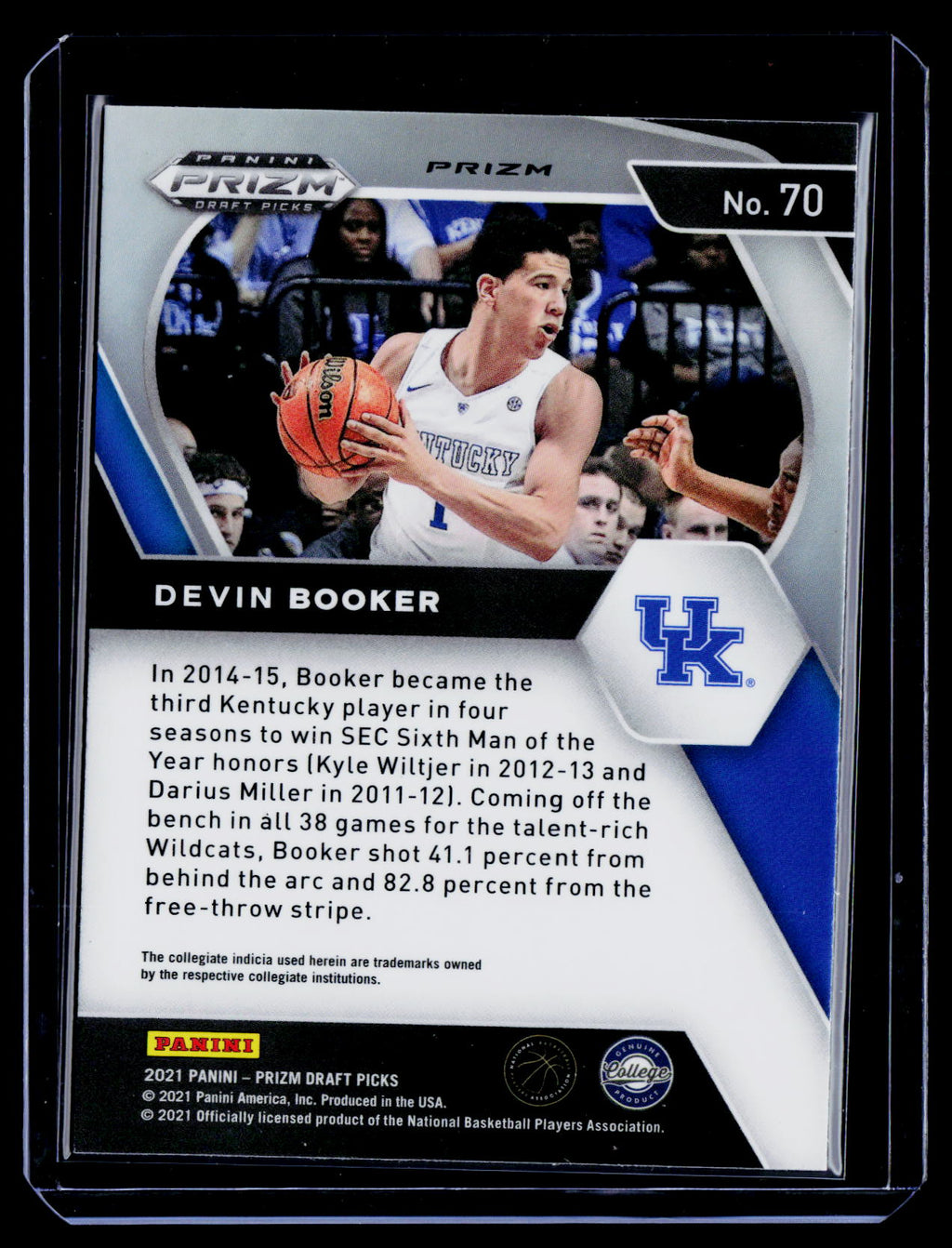 2021 Panini Prizm Draft Picks #70 Devin Booker Red Ice