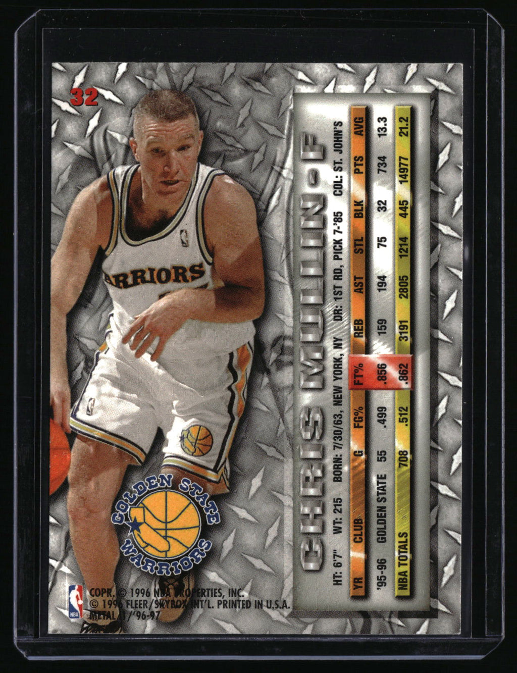 1996-97 Metal #32 Chris Mullin