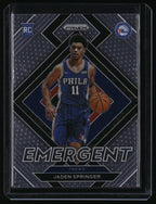 2021-22 Panini Prizm #26 Jaden Springer Emergent