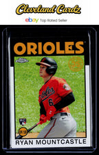 2021 Topps Chrome #86BC-17 Ryan Mountcastle 1986 Topps Baseball 35th Anniv. RC