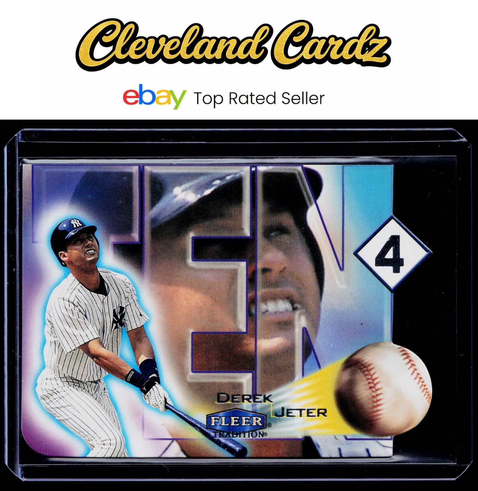 2000 Fleer Tradition #7 TF Derek Jeter Ten-4