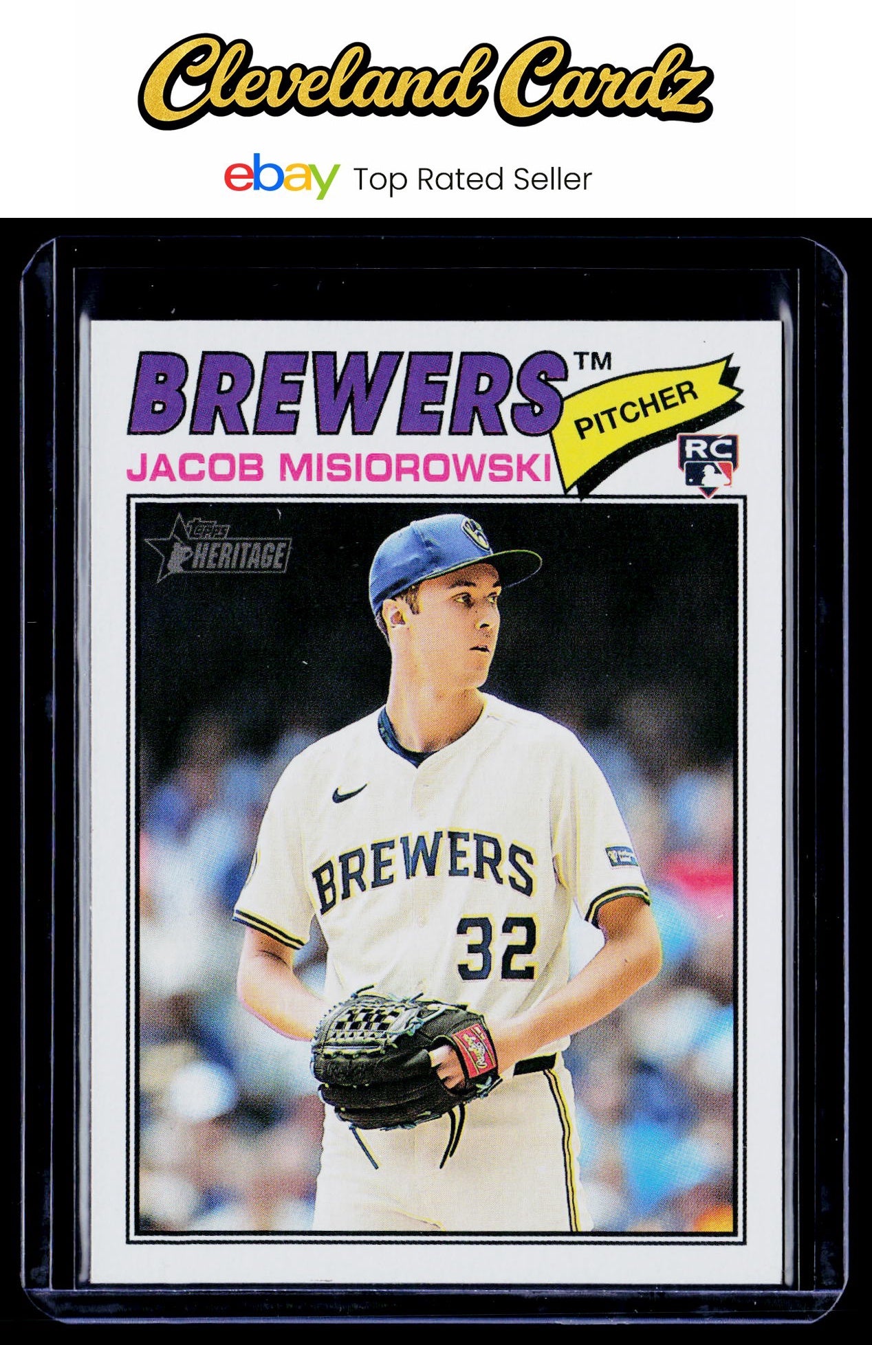 2026 Topps Heritage #144 Jacob Misiorowski RC