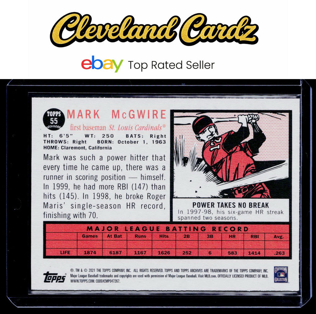 2021 Topps Archives #55 Mark McGwire