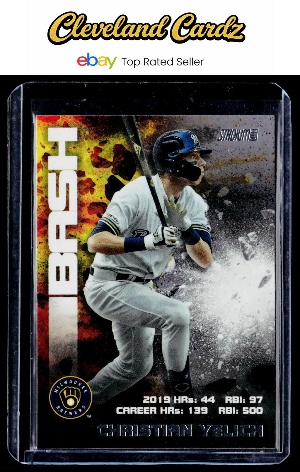 2020 Stadium Club #BAB-4 Christian Yelich Bash & Burn