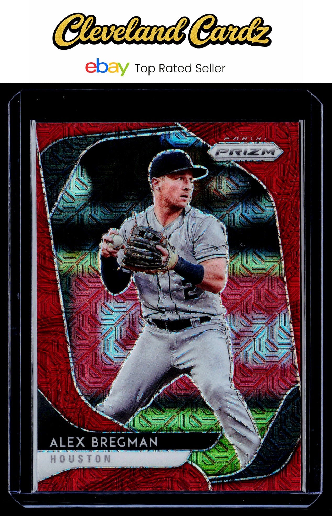 2020 Panini Prizm #188 Alex Bregman Red Mojo Prizm #/149