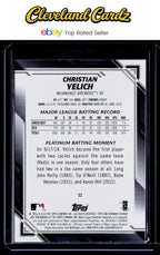 2019 Bowman Platinum #22 Christian Yelich