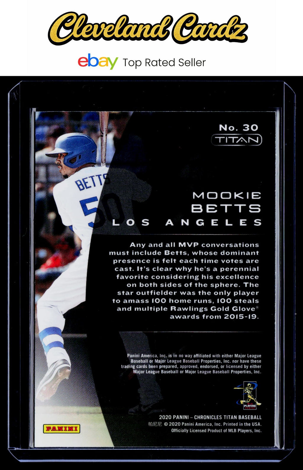 2020 Panini Chronicles #30 Mookie Betts Titan