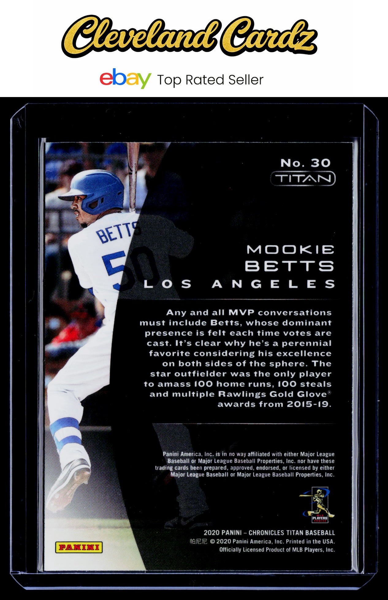 2020 Panini Chronicles #30 Mookie Betts Titan
