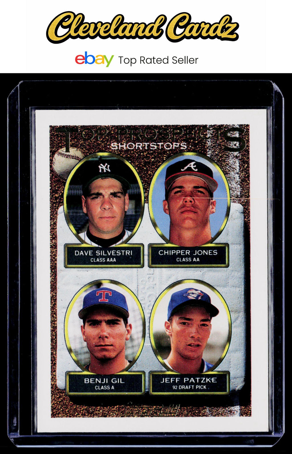 1993 Topps #529 D. Silvestri/Chipper Jones/B. Gil/J. Patzke Inaugural Rockies