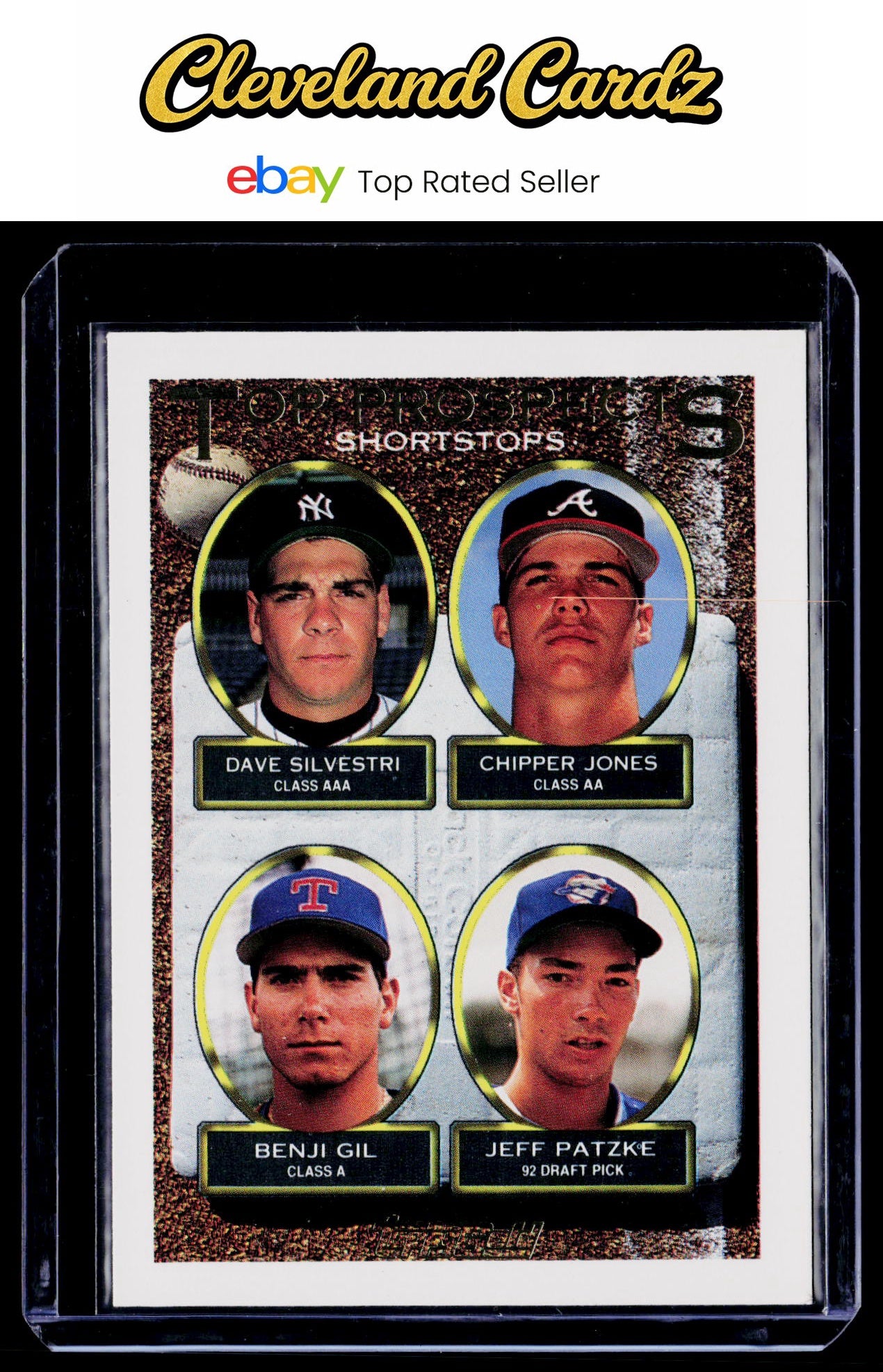 1993 Topps #529 D. Silvestri/Chipper Jones/B. Gil/J. Patzke Inaugural Rockies