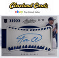 2020 Panini Absolute #139 Aaron Civale Rookie Material Signatures Blue #/99 RC