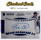 2020 Panini Absolute #139 Aaron Civale Rookie Material Signatures Blue #/99 RC