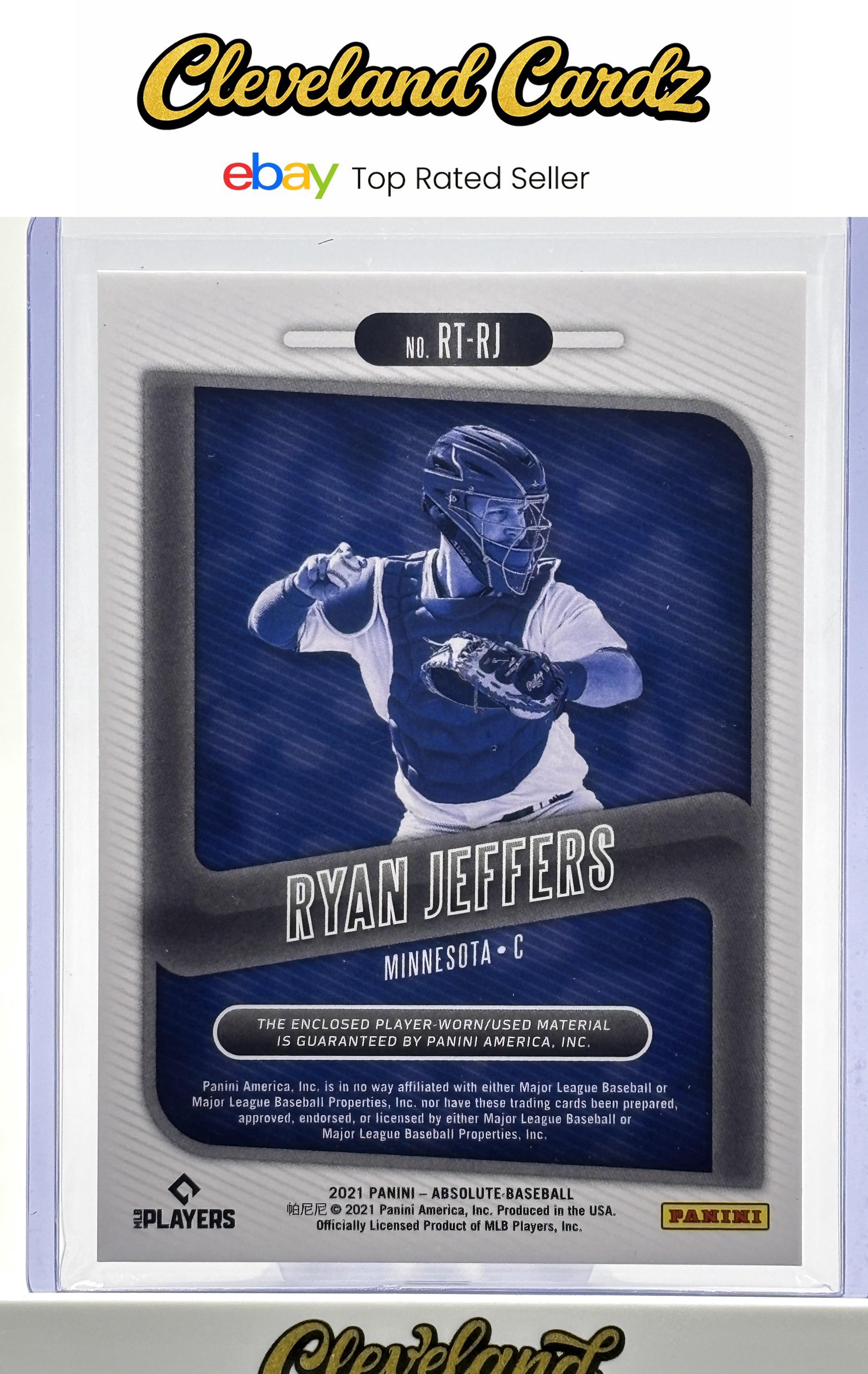 2021 Panini Absolute #RT-RJ Ryan Jeffers Rookie Threads RC