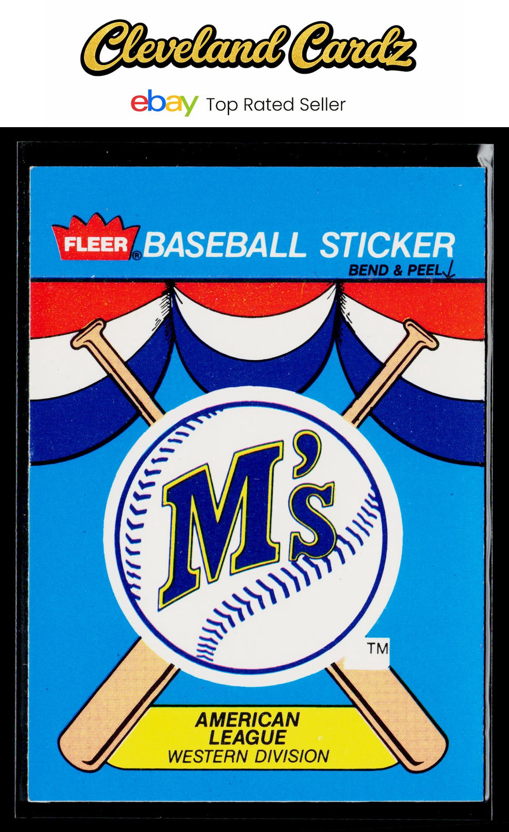 1989 Fleer #NNO Seattle Mariners Team Stickers
