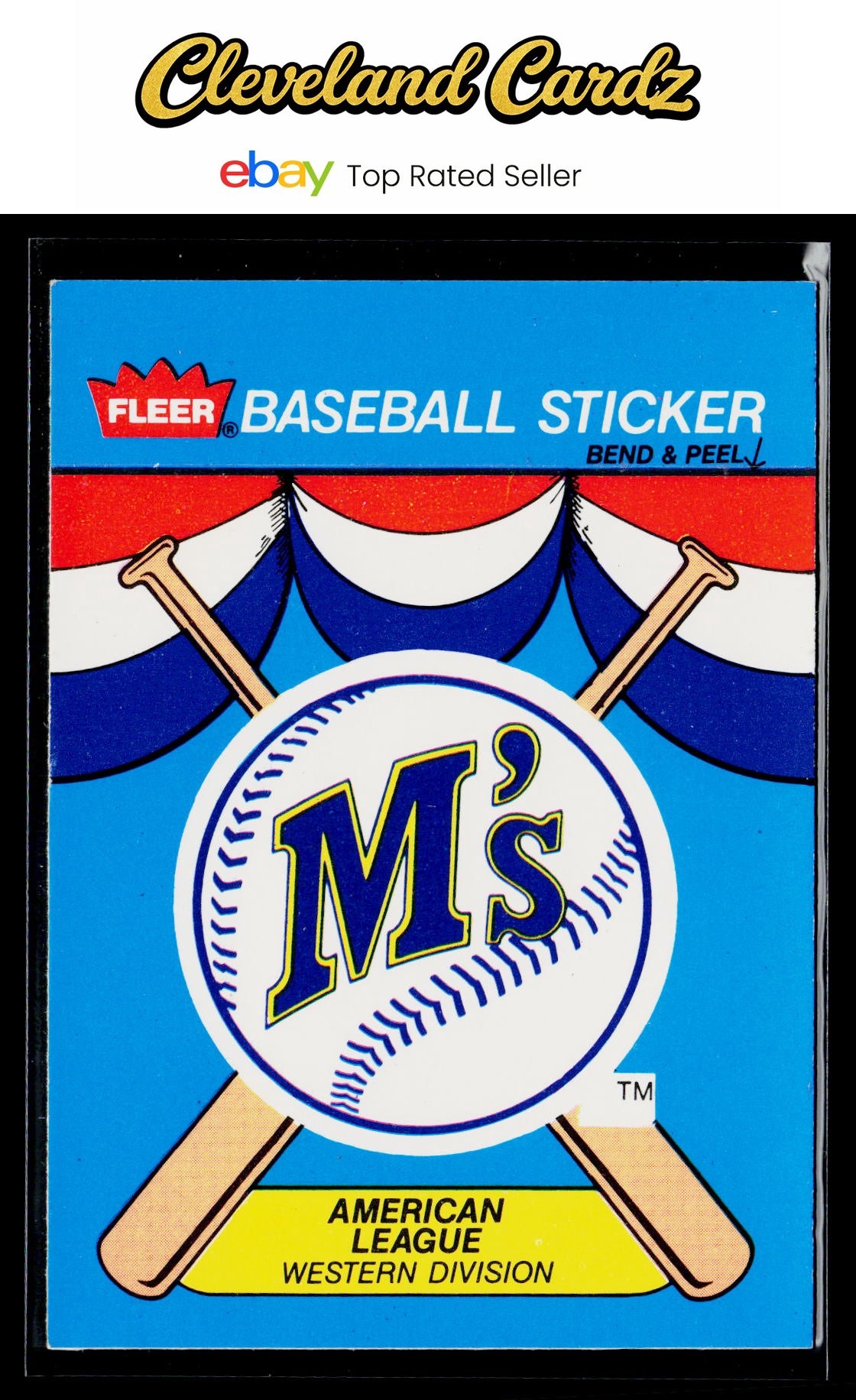 1989 Fleer #NNO Seattle Mariners Team Stickers