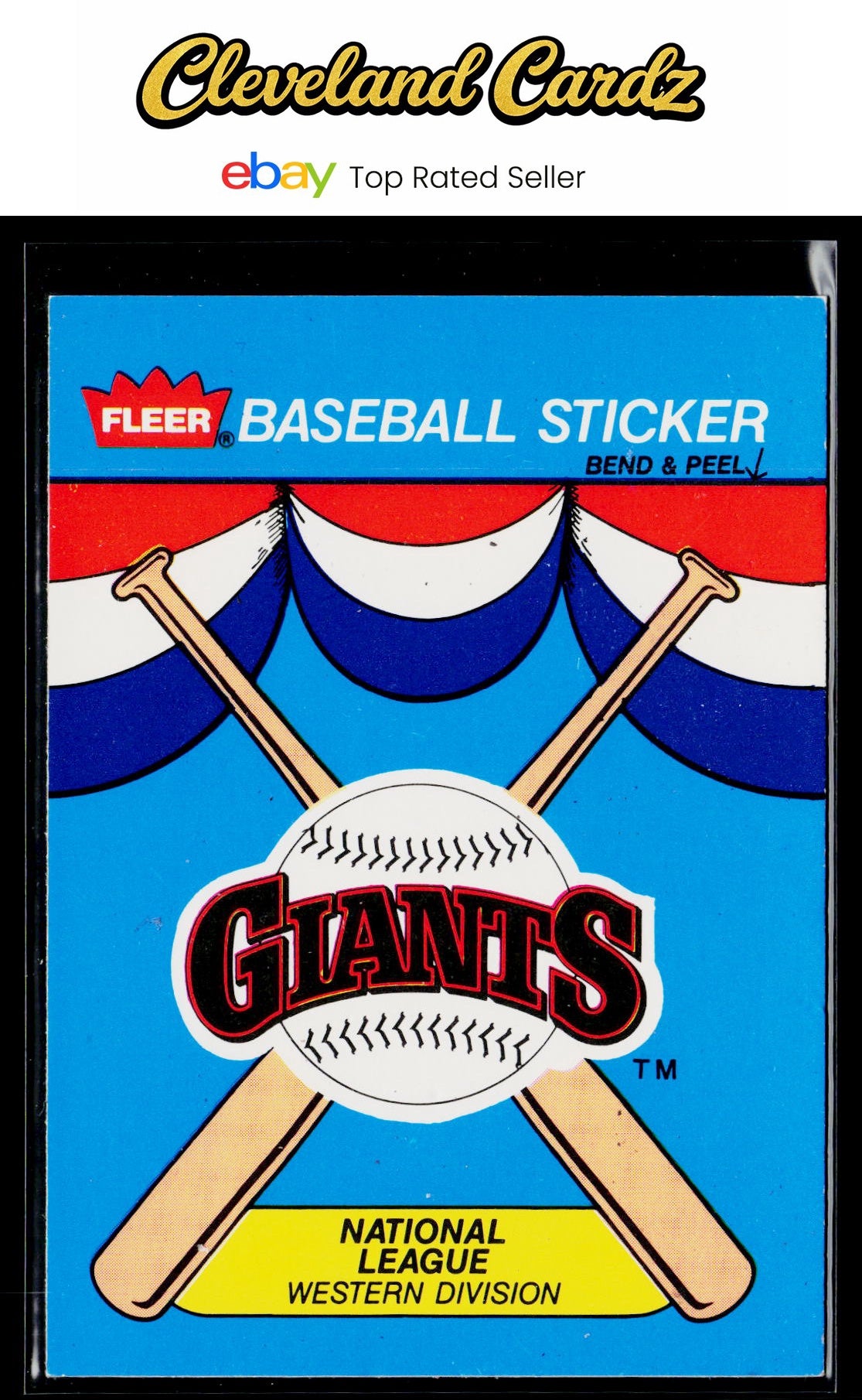 1989 Fleer #NNO San Francisco Giants Team Stickers