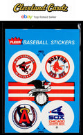 1989 Fleer #NNO Orioles/RedSox/Angels/WhiteSox Team Stickers