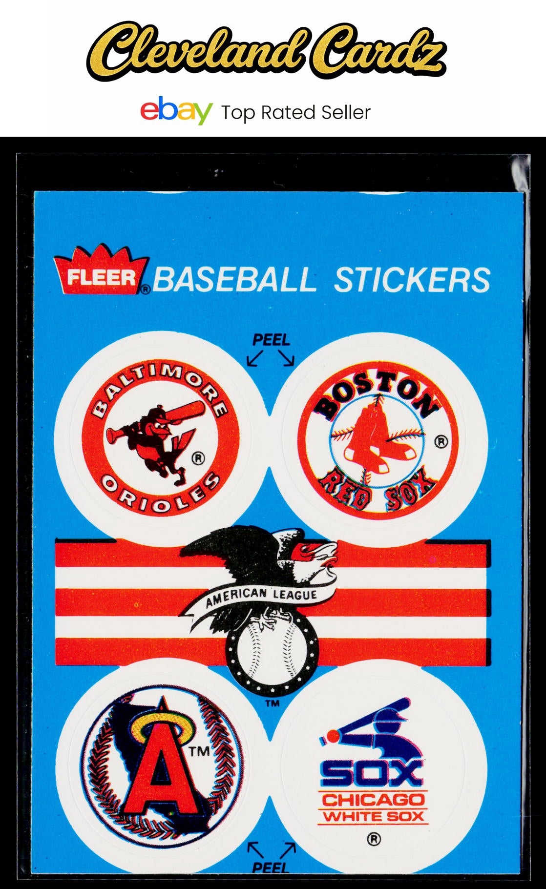 1989 Fleer #NNO Orioles/RedSox/Angels/WhiteSox Team Stickers
