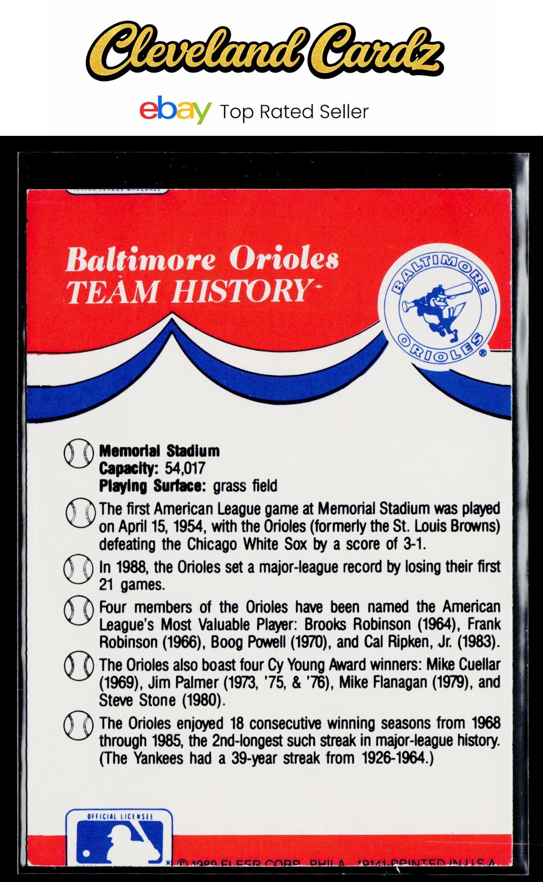 1989 Fleer #NNO AL: Rangers/Blue Jays/Orioles/Red Sox Team Stickers