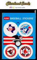 1989 Fleer #NNO AL: Rangers/Blue Jays/Orioles/Red Sox Team Stickers