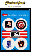 1989 Fleer #NNO MLB: Braves/Cubs/Royals/Brewers Team Stickers