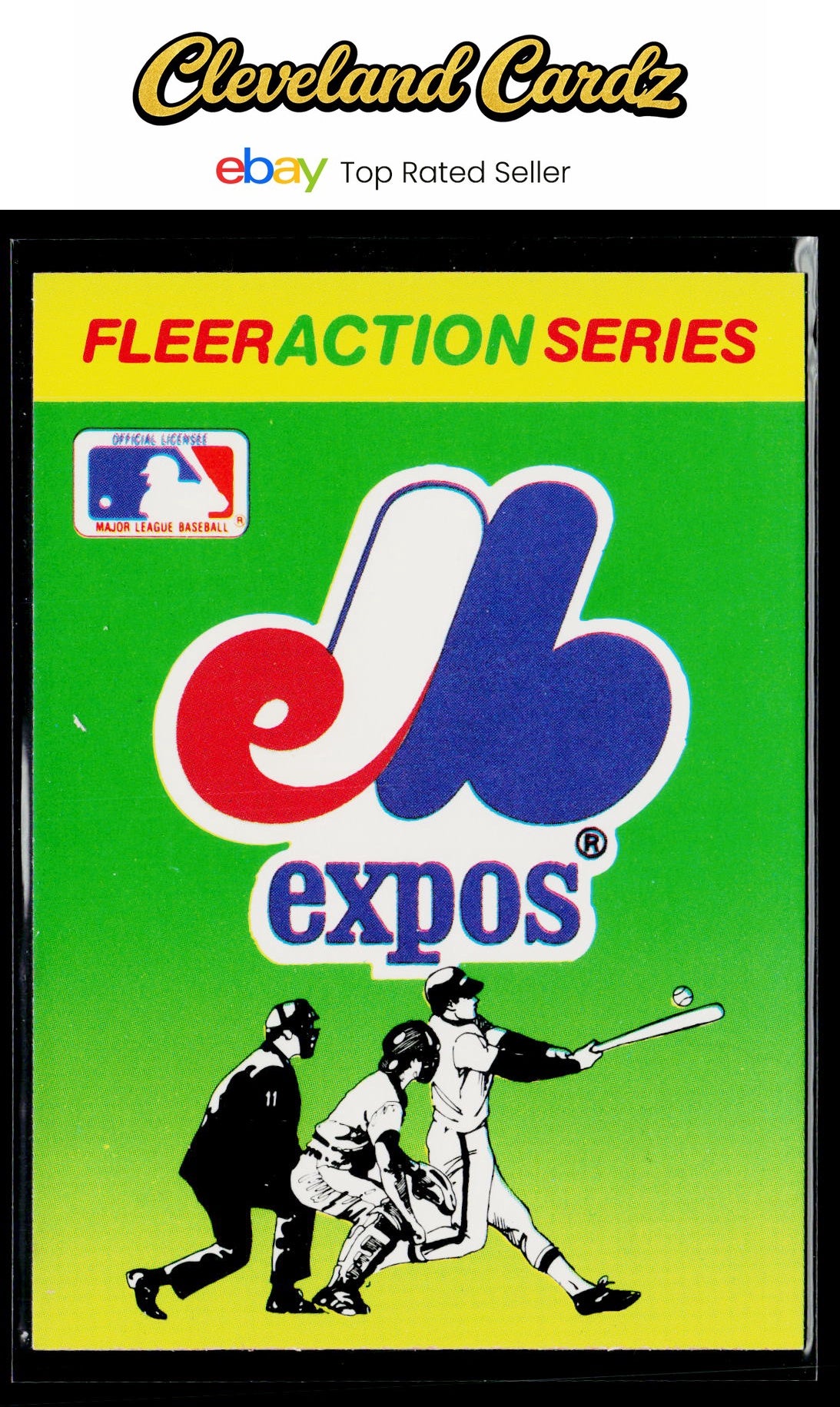 1990 Fleer #NNO Montreal Expos Action Series Team Stickers