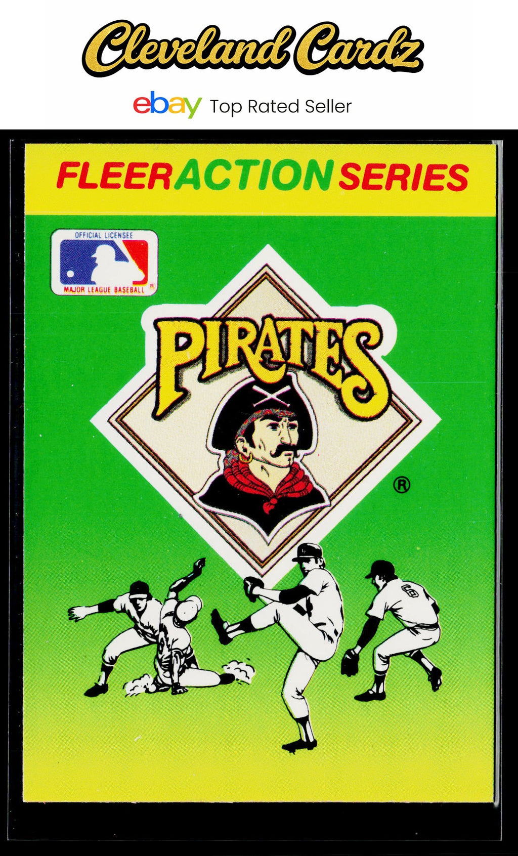 1990 Fleer #NNO Pittsburgh Pirates Action Series Team Stickers