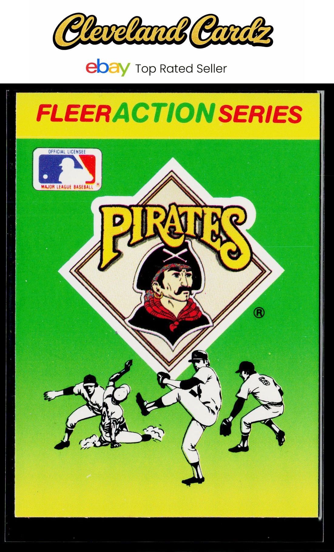 1990 Fleer #NNO Pittsburgh Pirates Action Series Team Stickers