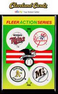 1990 Fleer #NNO AL: Twins/Yankees/Athletics/Mariners Action Series Team Stickers