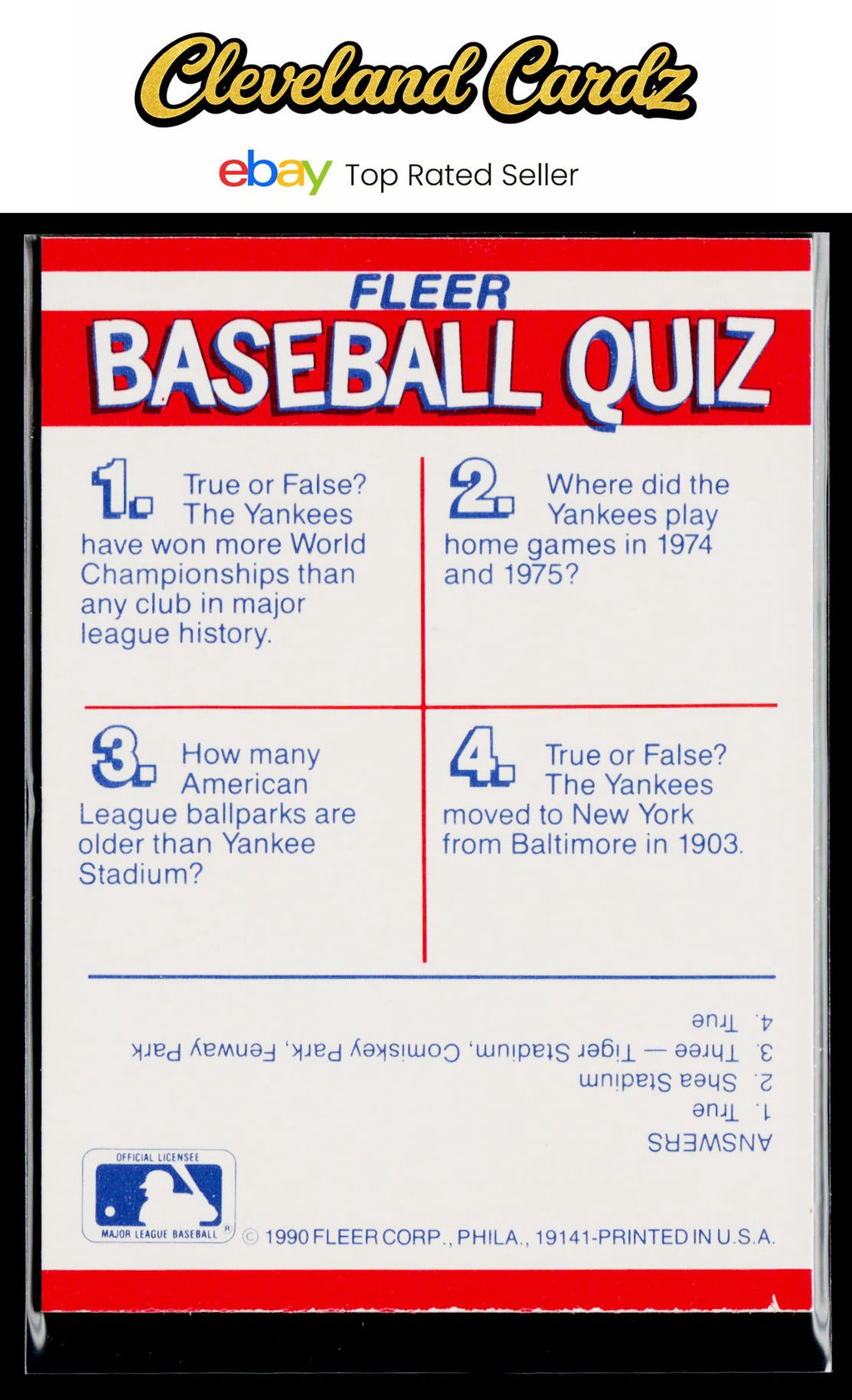 1990 Fleer #NNO MLB: Dodgers/Expos/Athletics/Mariners Team Stickers
