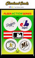 1990 Fleer #NNO MLB: Dodgers/Expos/Athletics/Mariners Team Stickers