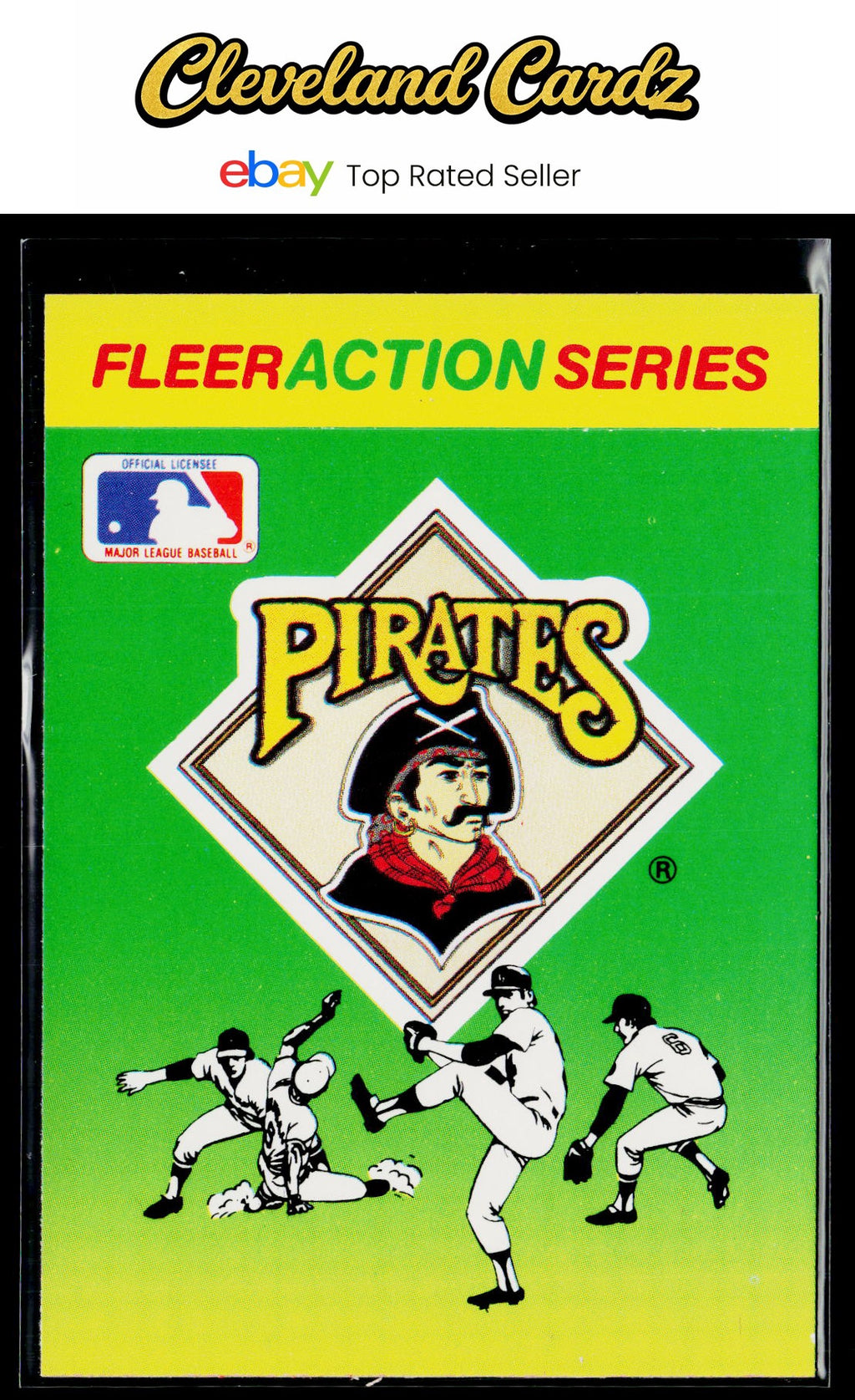 1990 Fleer #NNO Pittsburgh Pirates Action Series Team Stickers