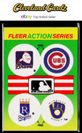 1990 Fleer #NNO MLB: Braves/Cubs/Royals/Brewers Team Stickers