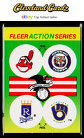 1990 Fleer #NNO AL: Indians/Tigers/Royals/Brewers Team Stickers