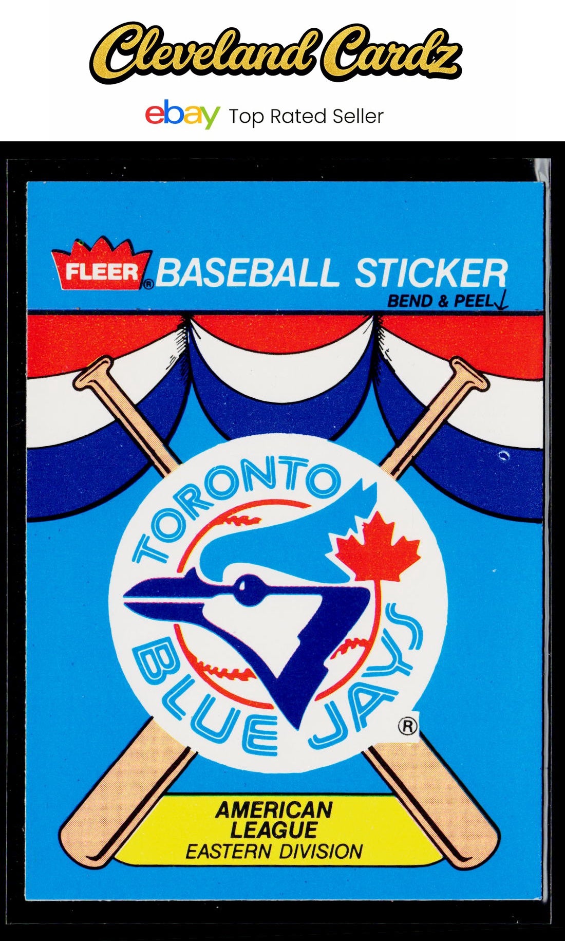 1989 Fleer #NNO Toronto Blue Jays Team Stickers