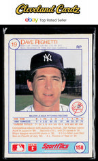 1989 Sportflics #19 Dave Righetti