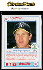 1989 Sportflics #91 Bob Welch