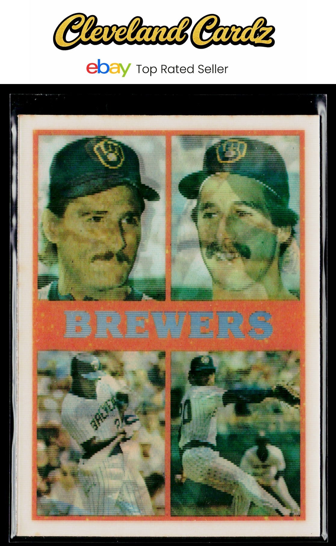 1987 Sportflics Team Preview Milwaukee Brewers #19 Molitor/Plesac/Yount