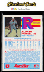 1987 Sportflics Team Preview #8 Alonzo Powell Rookie Packs
