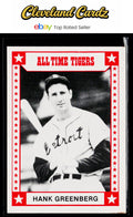 1980 TCMA All Time Detroit Tigers #4 Hank Greenberg Red