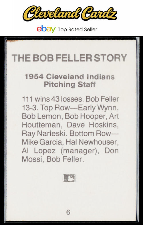 1987 TCMA Collectors Kits Reprints #6 Bob Feller